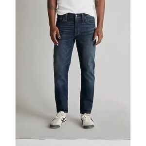 Madewell Men's Jeans Size 33 / 32 Athletic Slim Dark Wash Straight Leg Pants NWT